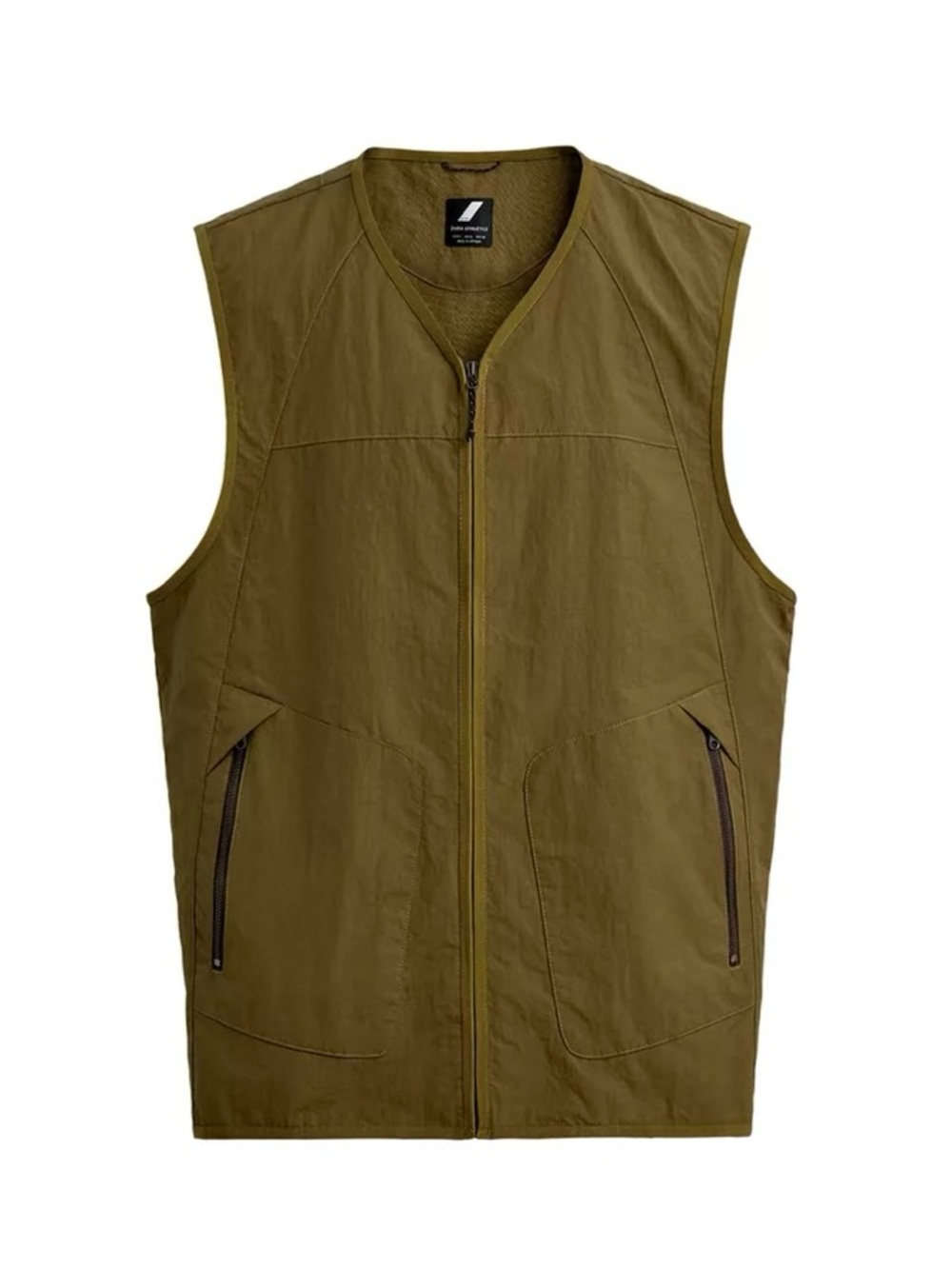 ZARA NWT Khaki Limited Edition Technical Vest Size M